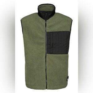 Rains Fleece Vest - Olive Green